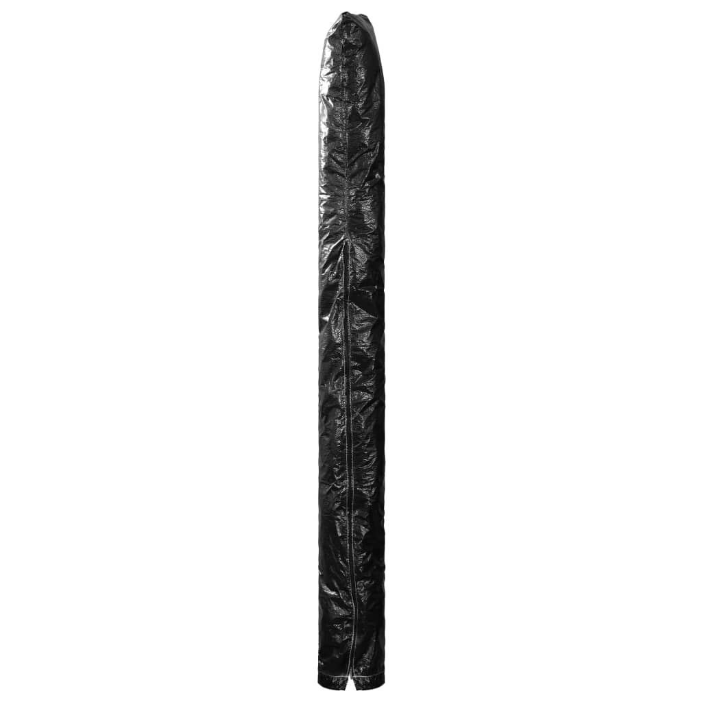 Housse de protection parasol 175 cm fermeture éclair PE – protection toile terrasse balcon