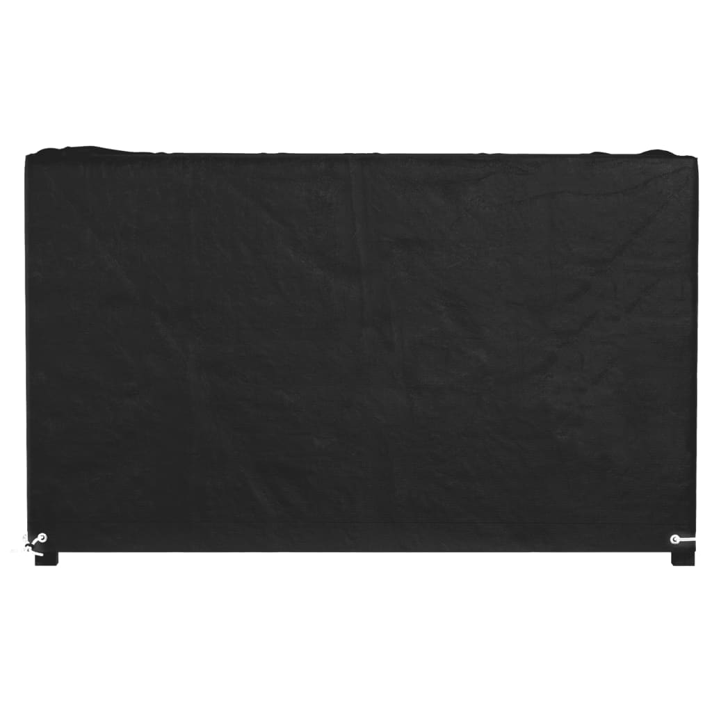 Housse mobilier jardin 8 oeillets 192x82 cm PE – protection salon rectangulaire terrasse patio