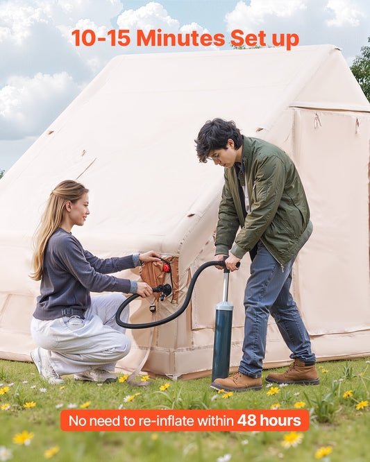 Tente outdoor équipement complet polyester — kit camping 20,7 kg — détail