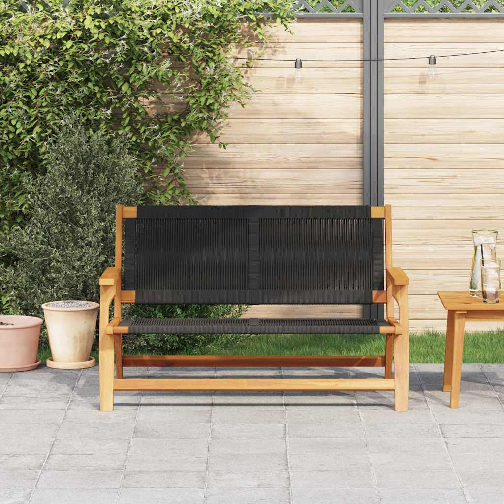 Canapé de jardin poly rotin 233x68.5 cm – sofa lounge extérieur résine tressée acier terrasse