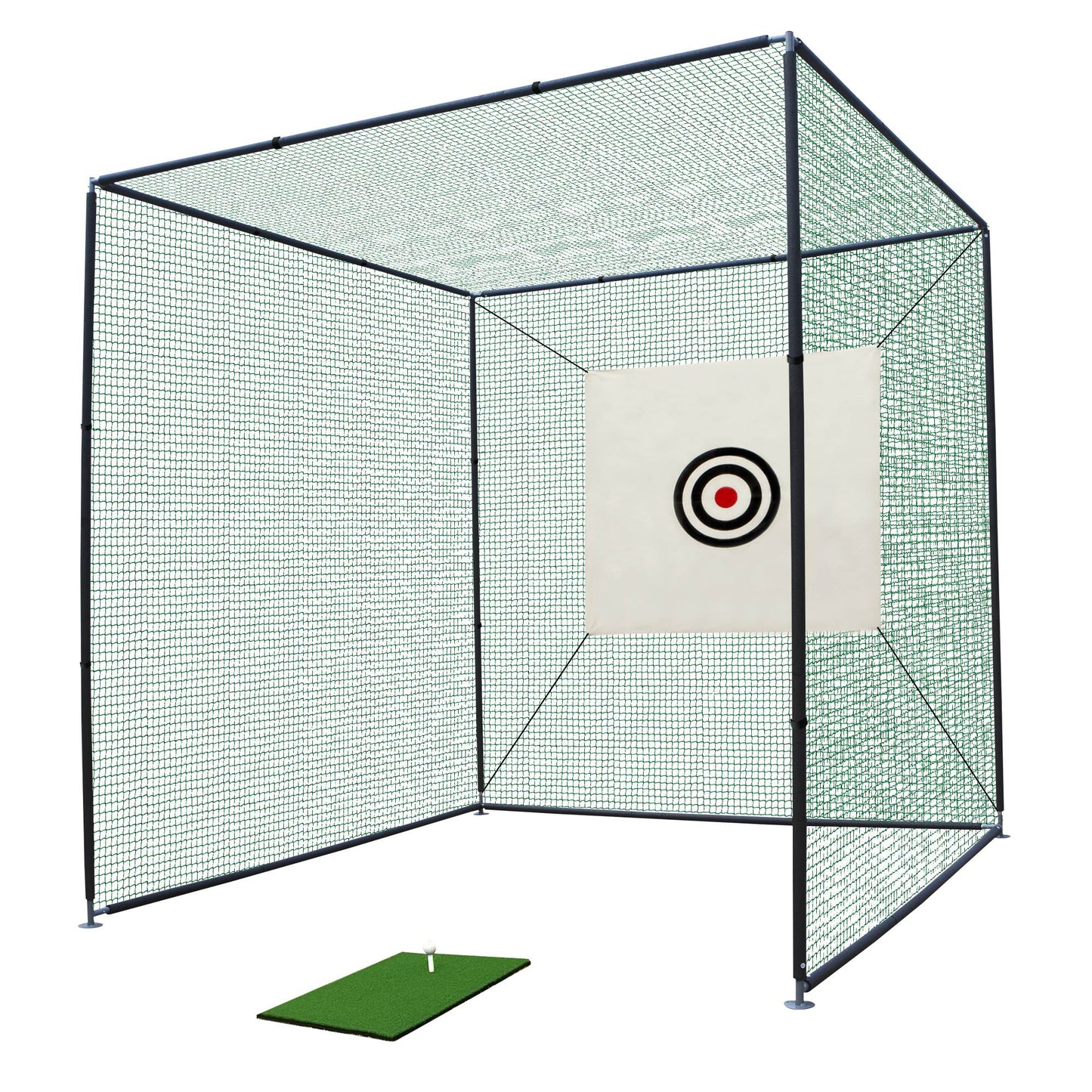 Cage filet practice golf 10x10x10 ft structure métal jardin