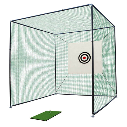 Cage filet practice golf 10x10x10 ft structure métal jardin