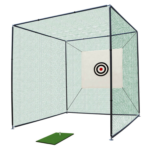 Cage filet practice golf 10x10x10 ft structure métal jardin