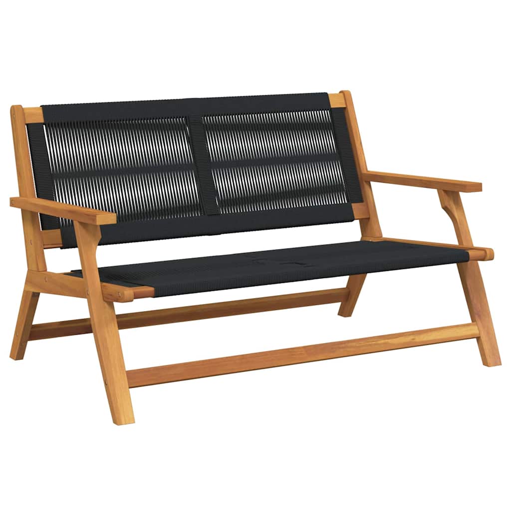 Canapé de jardin poly rotin 233x68.5 cm – sofa lounge extérieur résine tressée acier terrasse
