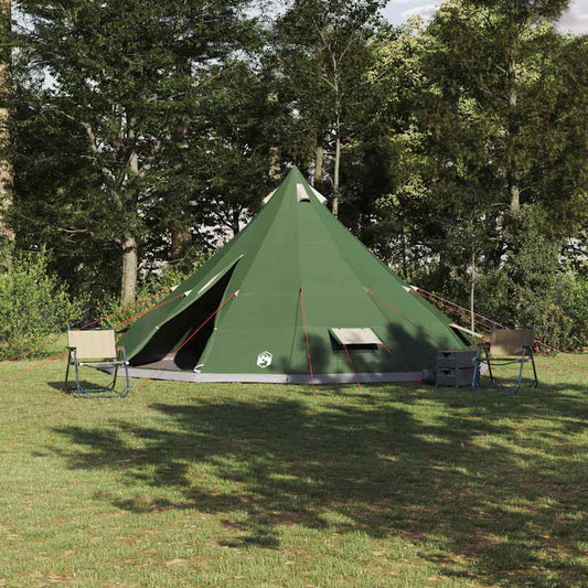 Tente tipi familiale polyester 560 x 560 cm — 4 à 6 personnes structure fibre de verre