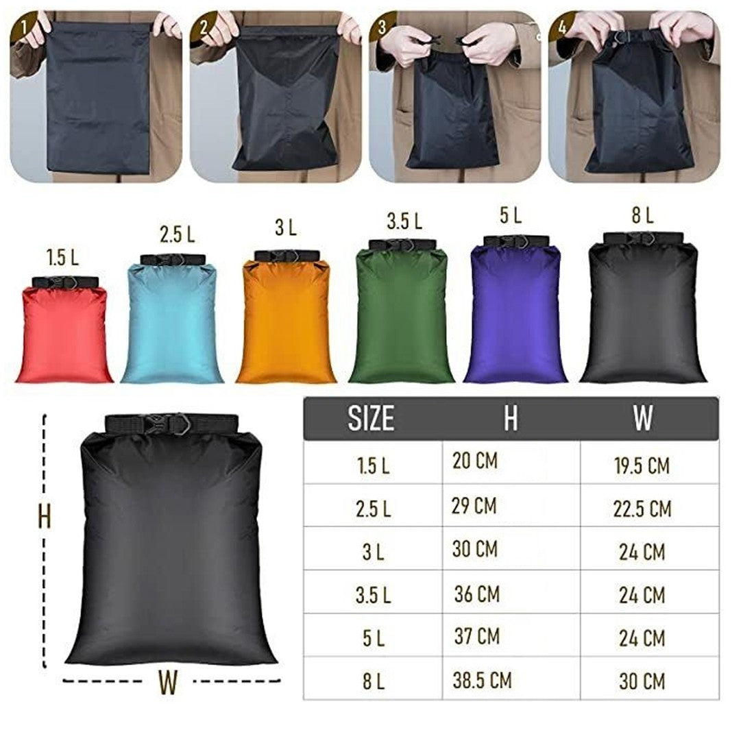 Sacs etanches 6 pieces - vue 4