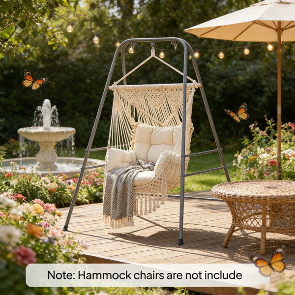Fauteuil hamac suspendu polyester 12 kg balcon jardin lounge