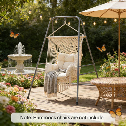 Fauteuil hamac suspendu polyester 12 kg balcon jardin lounge