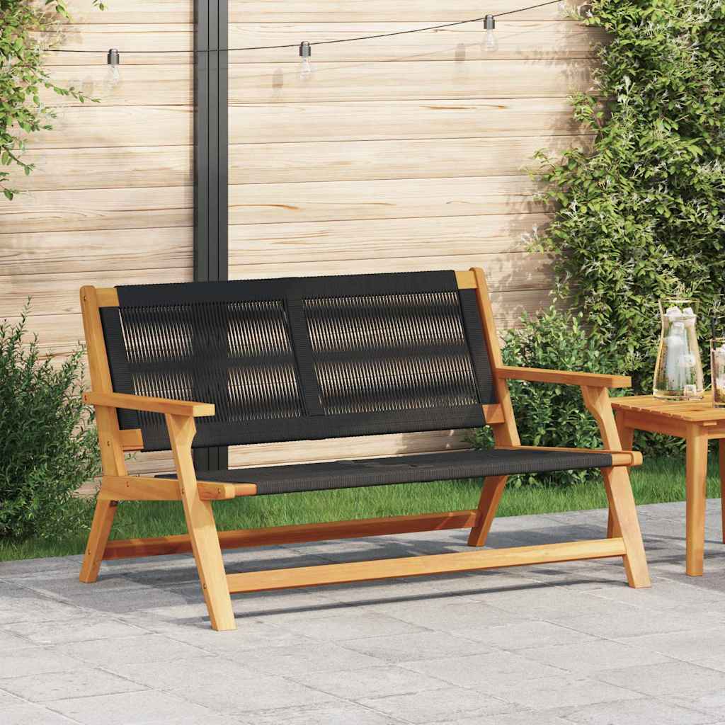 Canapé de jardin poly rotin 233x68.5 cm – sofa lounge extérieur résine tressée acier terrasse