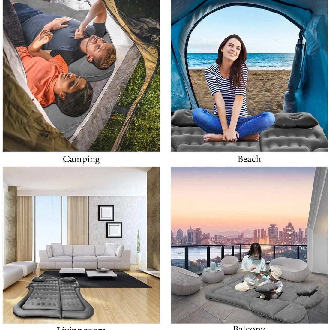 Matelas gonflable voiture SUV - lit coffre camping 2 personnes - photo 7
