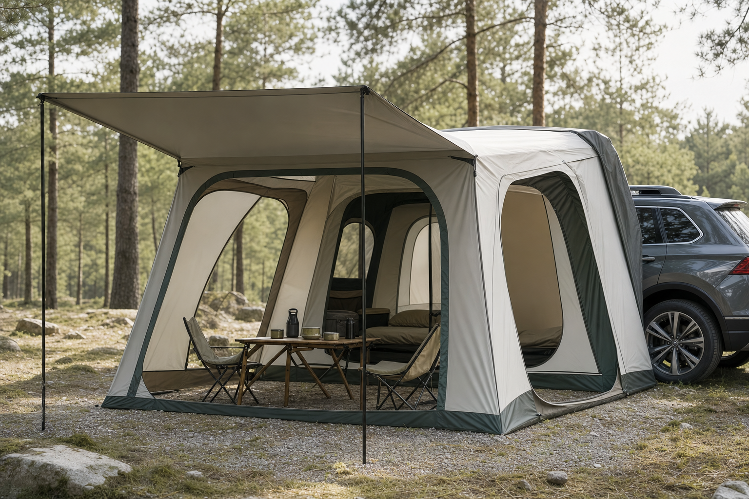 Tente SUV 5-6 personnes gris