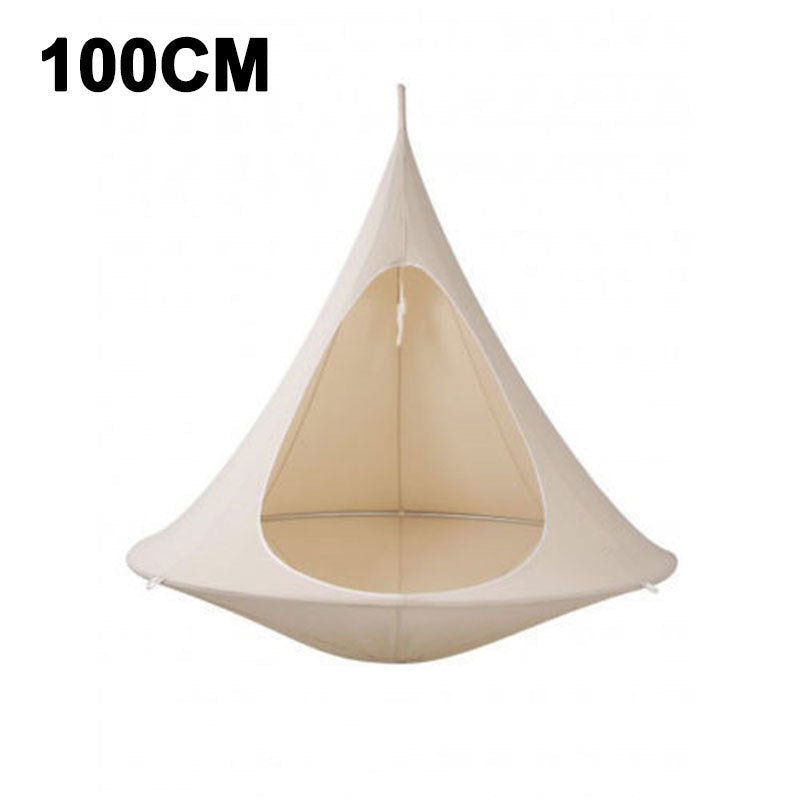 Fauteuil cocon suspendu oxford 1200D — coloris blanc détail