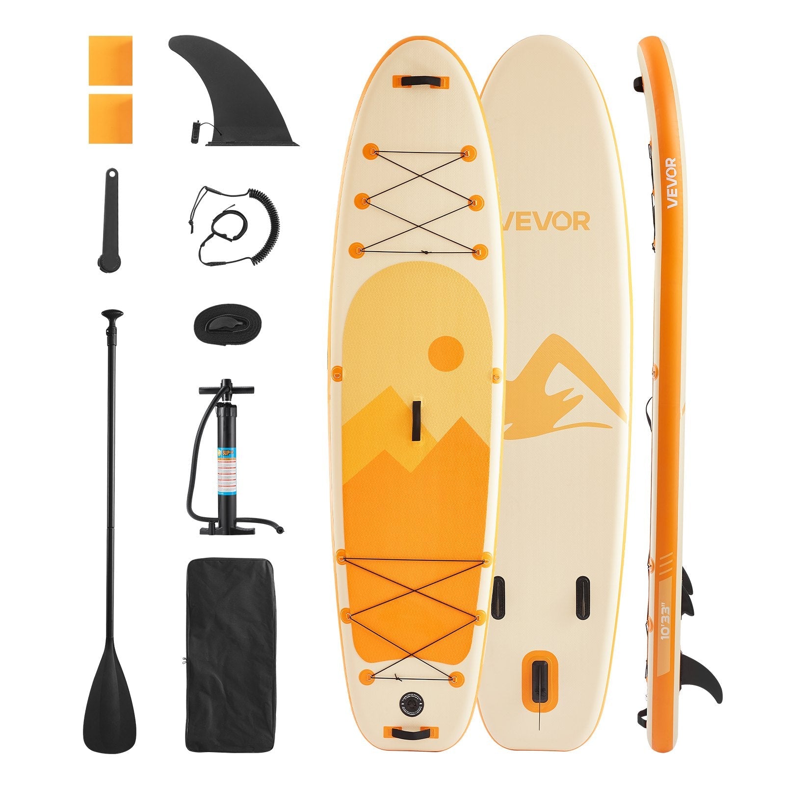SUP gonflable 305x84x15 cm version premium — paddle 1 personne lac rivière