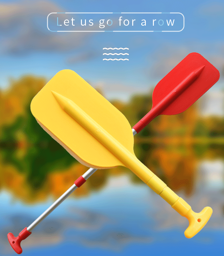 Pagaïe télescopique aluminium 54-106 cm — pale PVC haute résistance kayak SUP