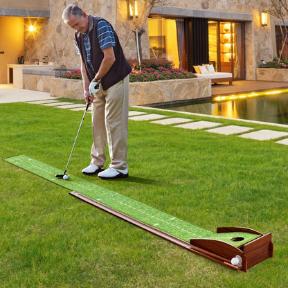 Tapis putting golf indoor retour balle automatique