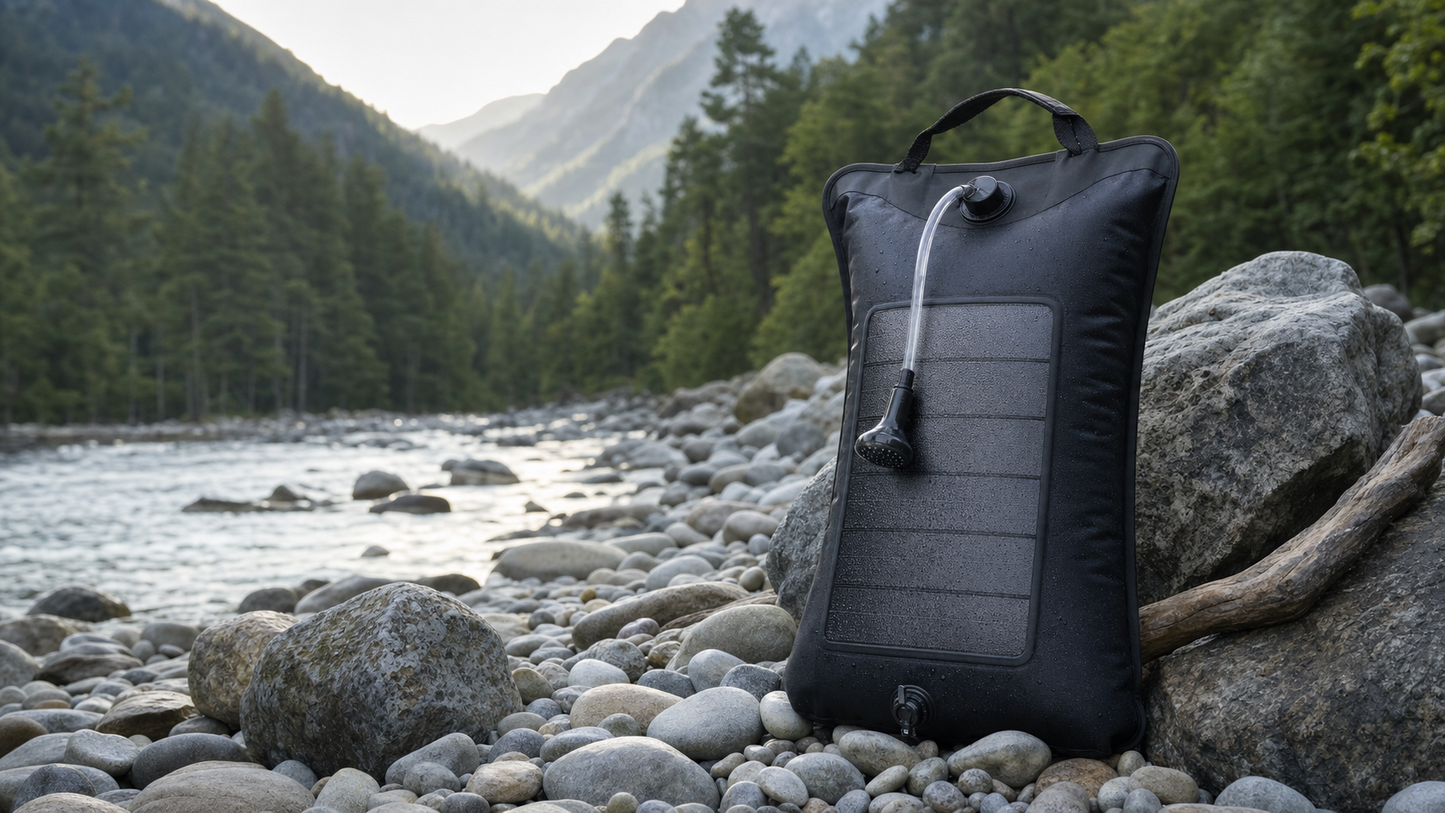 Douche solaire camping pliable - sac douche outdoor compact