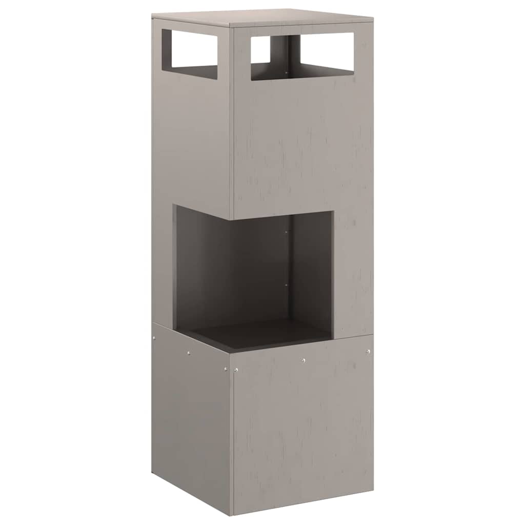 Brasero colonne acier 35x35x100 cm résistant aux intempéries – fire pit haut design jardin terrasse