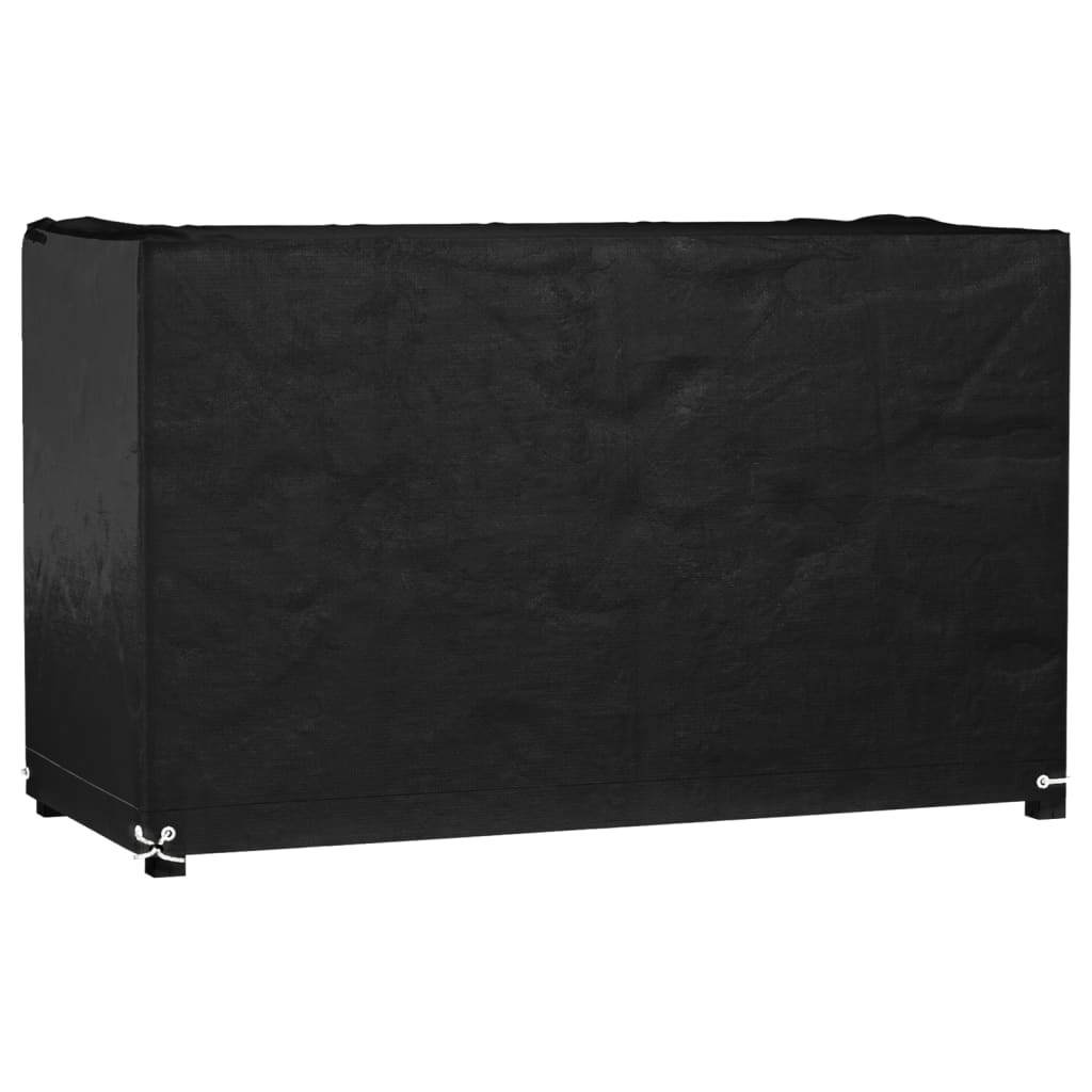 Housse mobilier jardin 8 oeillets 192x82 cm PE – protection salon rectangulaire terrasse patio
