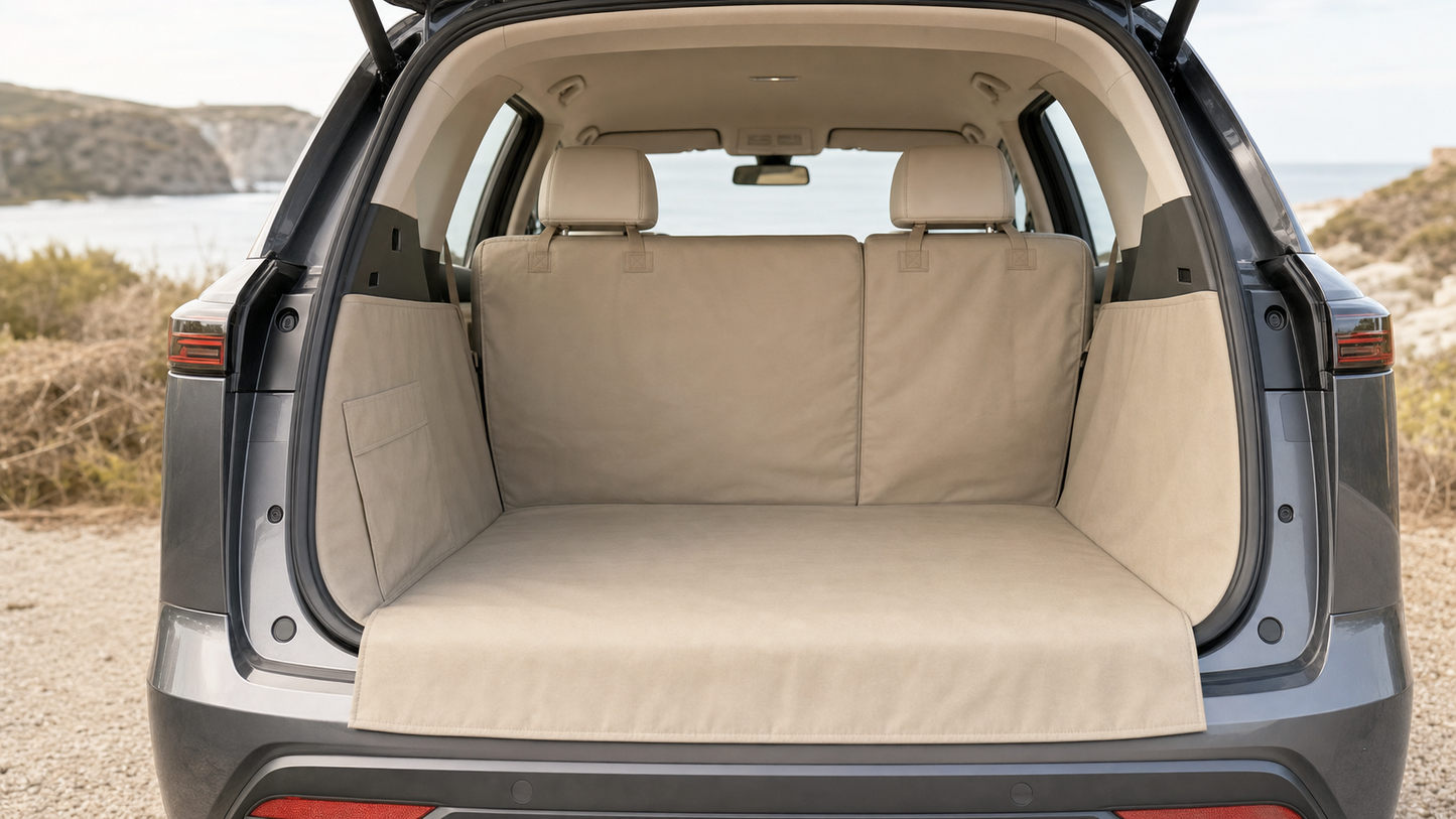 Housse de protection siege voiture chien - couverture impermeable rayures