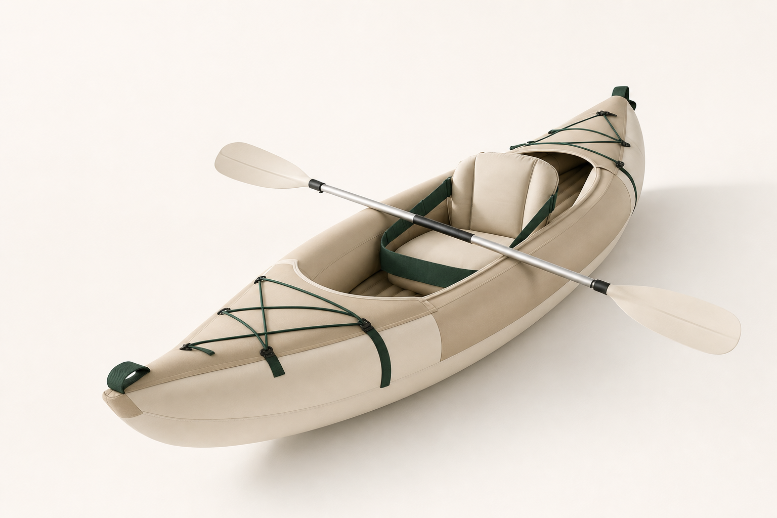 Kayak gonflable 1 personne polyester haute pression — vue d'ensemble