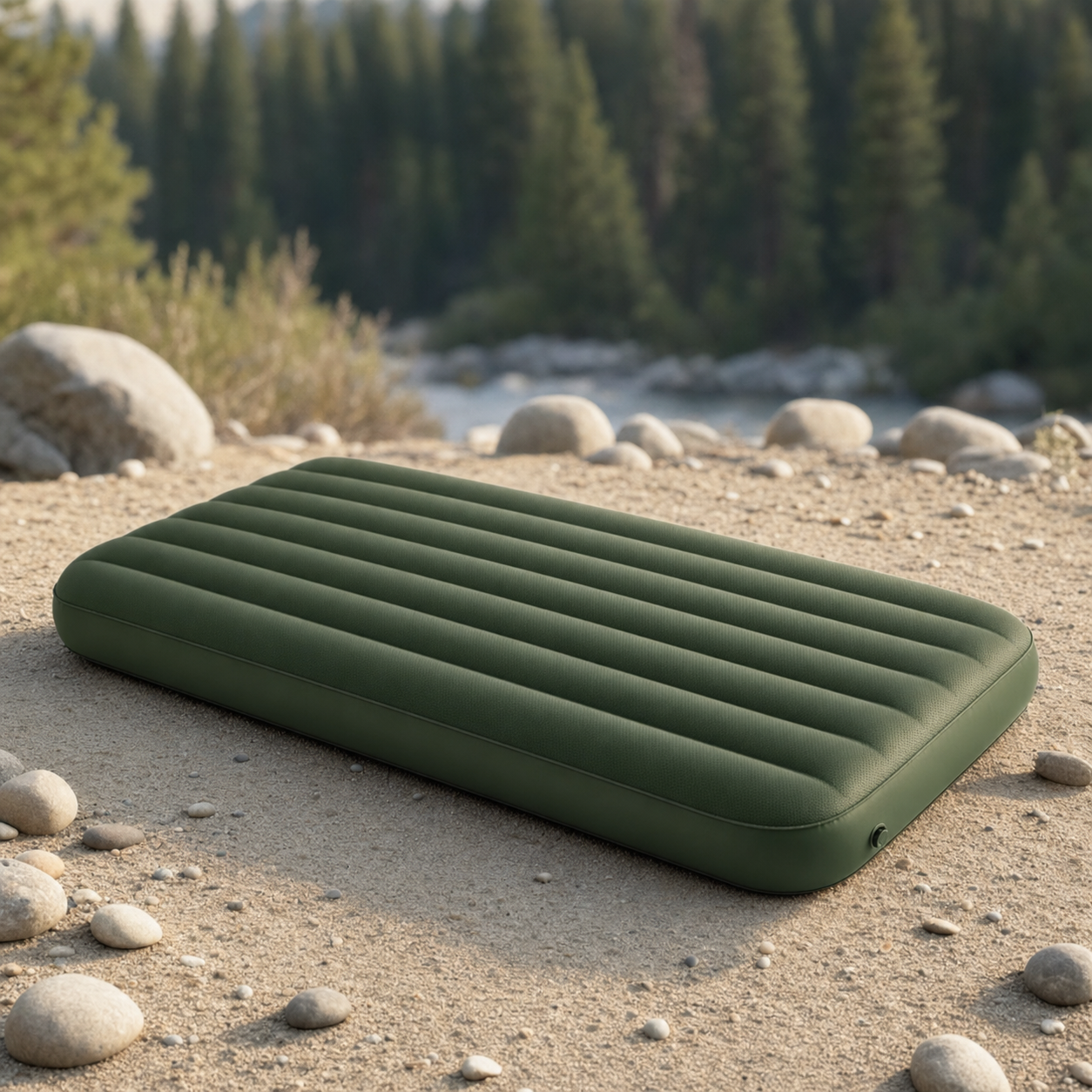 Matelas gonflable simple - tapis de sol camping randonnee