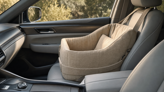 Siege voiture chien lin - panier securite voyage avant
