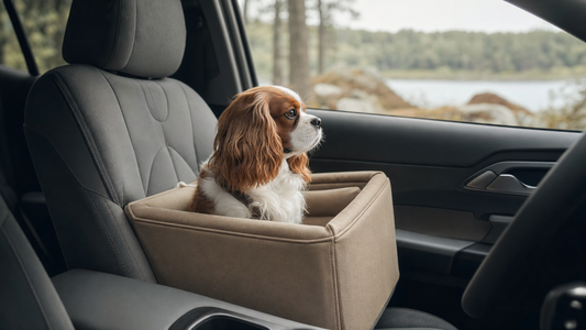 Siege voiture pour chien sur console centrale, voyage compact