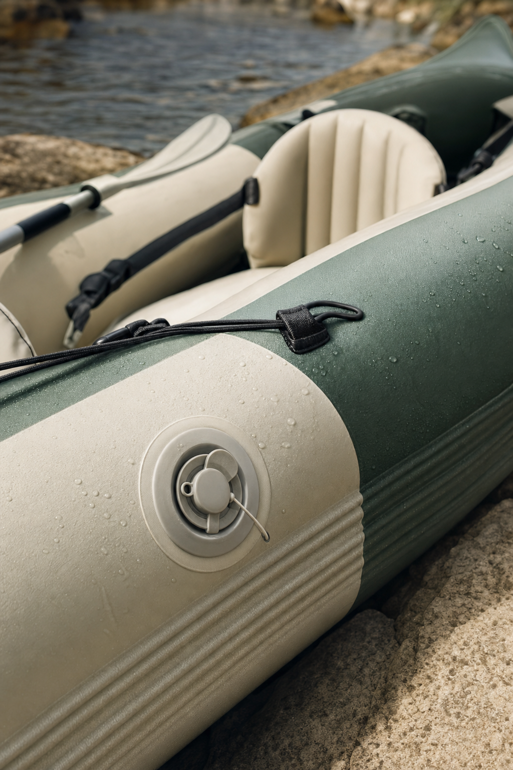 Kayak gonflable 2 personnes — détail matière