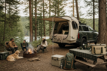 Tente SUV 5-6 personnes — détail matière