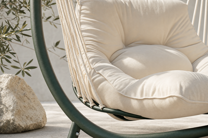 Fauteuil hamac autoportant grand coussin — détail